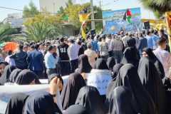 تجمع مردم ساوه در حمایت از فلسطین