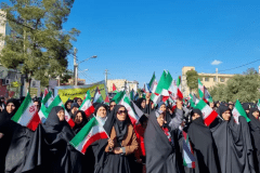 راهپیمایی مردم ساوه در حمایت کودکان غزه