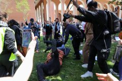 حمایت دانشجویان ساوه از خیزش ضدصهیونیستی دانشگاهیان آمریکا