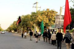 استقبال از کاروان پیاده روی اربعین در «غرق‌آباد»