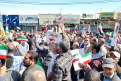 خروش مردم ساوه در راهپیمایی روز قدس