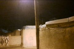 بارش باران بهاری در روستای سامان