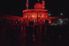گنبد امامزاده سیدعلی‌اصغر(ع) ساوه سیاه‌پوش شد